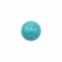 Cabochon turquoise reconstituée rond 8mm x 4 st