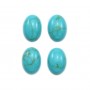 Cabochon Turquoise Reconstitué 10x14mm x 1pc