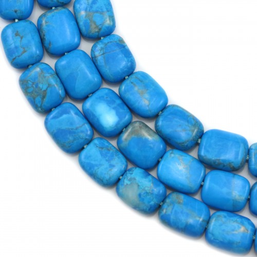 Turquoise reconstituted rectangle 8x10mm x 40cm