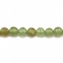 Grenat vert rond facette 5mm x 40cm