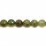 Grenat vert Rond facette 6mm x 40cm