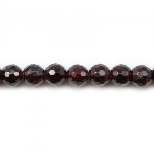 Garnet Faceted Round 4mm x 10pcs