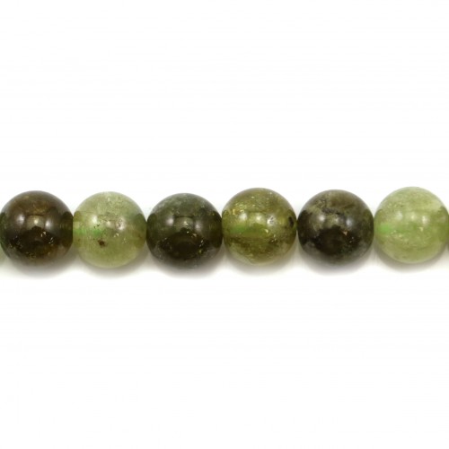 Green garnet round 8mm x 40cm