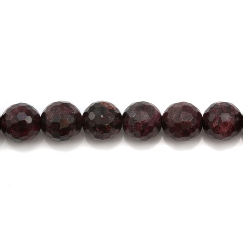 Garnet Faceted Round 4mm x 10pcs