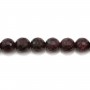 Grenat Rond Facette  4mm x 10pcs
