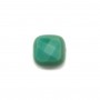 Agate d'herbe carré facetté 8mm x 4pcs