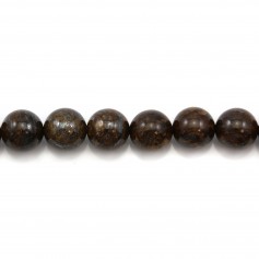 Bronzite ronde 12mm x 4 st