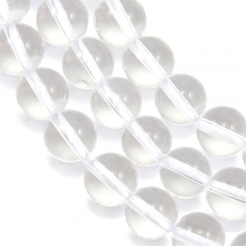 Rock crystal Round 12mm x 39cm