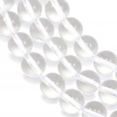 Cristal de roche Ronde 12mm x 40cm