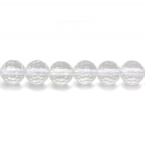 Rock Crystal Quartz Faceted Round