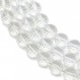 Cristal de roche Ronde Facette 8mm x 40cm