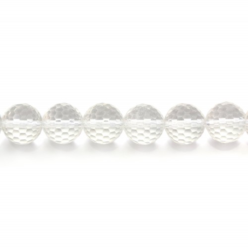 Rock Crystal Quartz Faceted Round