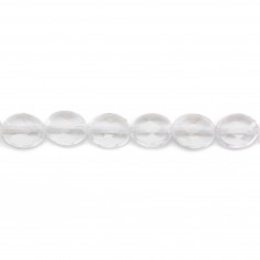 Cristal de roche Ovale Facette 8x10mm x 2pcs