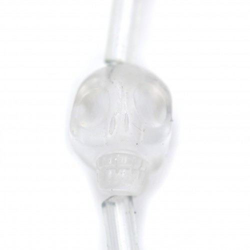 Cristal de roche tête de mort 10mm