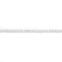 Cristal de roche transparent, de forme ronde facetté, 2mm x 40cm