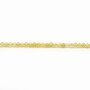 Opale jaune rond facette 2mm x 40cm