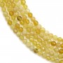 Opal Jaune Ronde facette 3mm x 40cm