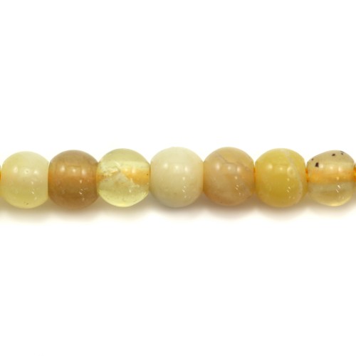 Yellow Opal round 3mm x 40cm