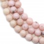 Light pink opal round 10mm x 40cm
