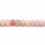 Opale rose rondelle facette 2x3mm x 40cm