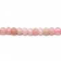 Opal pink, in shaped of faceted roundel, 2 * 3mm, quality B x 39cm