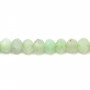 Opale vert rondelle facette 2x3mm x 40cm