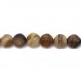 Wood opalite matte rond 6mm x 40cm