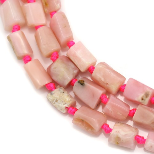 Opale pink, in shaped of a drop 6 * 16mm x 40cm