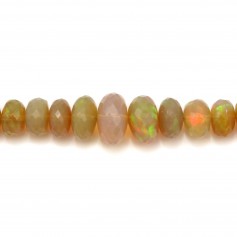 Opal, in the shape of a faceted roundel, graded in size x 40cm