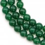 Agate vert ronde 10mm x 40cm