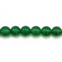 Agate vert ronde 8mm x 40cm