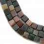Agate d'Inde, en forme de cube 4mm x 39cm