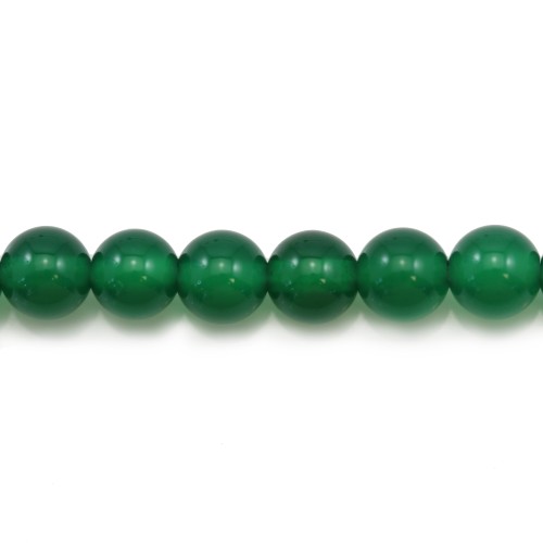 Agate vert ronde 6mm x 10 pcs