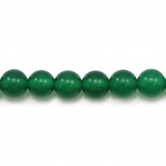 Agate vert ronde 6mm x 10 st