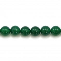 Agate verte ronde 12mm x 4 pcs