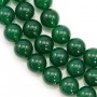 Agate vert ronde 14mm x 40cm