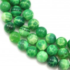 Agate paon,en forme de ronde 10mm x 40cm