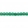 Agate vert rond facette 3mm x 20 pcs