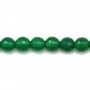 Agate vert rond facette 8mm x 5 st