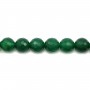 Agate vert rond facette 12mm x 2pcs