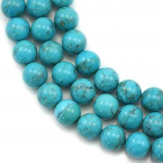 Turquoise round 10mm x 40cm