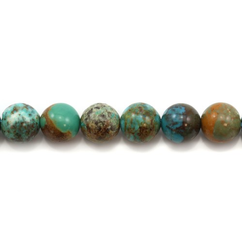 Round turquoise 8mm x 1pc