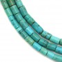 Turquoise, in the shape of a tube, size  4x6mm x 40cm