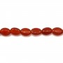 Red agate drop 8x12mm x 40cm