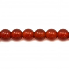 Agate rouge ronde 4mm x 40cm