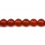 Agate rouge ronde 4mm x 40cm