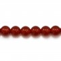 Red agate round 6mm x 40cm