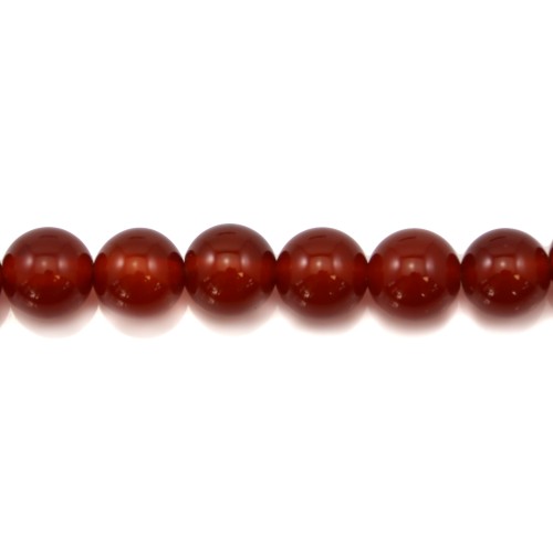 Red agate round 10mm x 10pcs