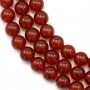 Red agate round 10mm x 40cm