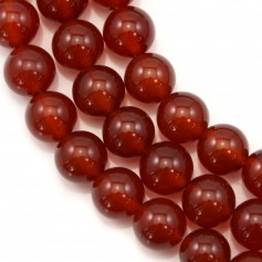 Red agate round 10mm x 40cm